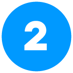 #2 in blue circle